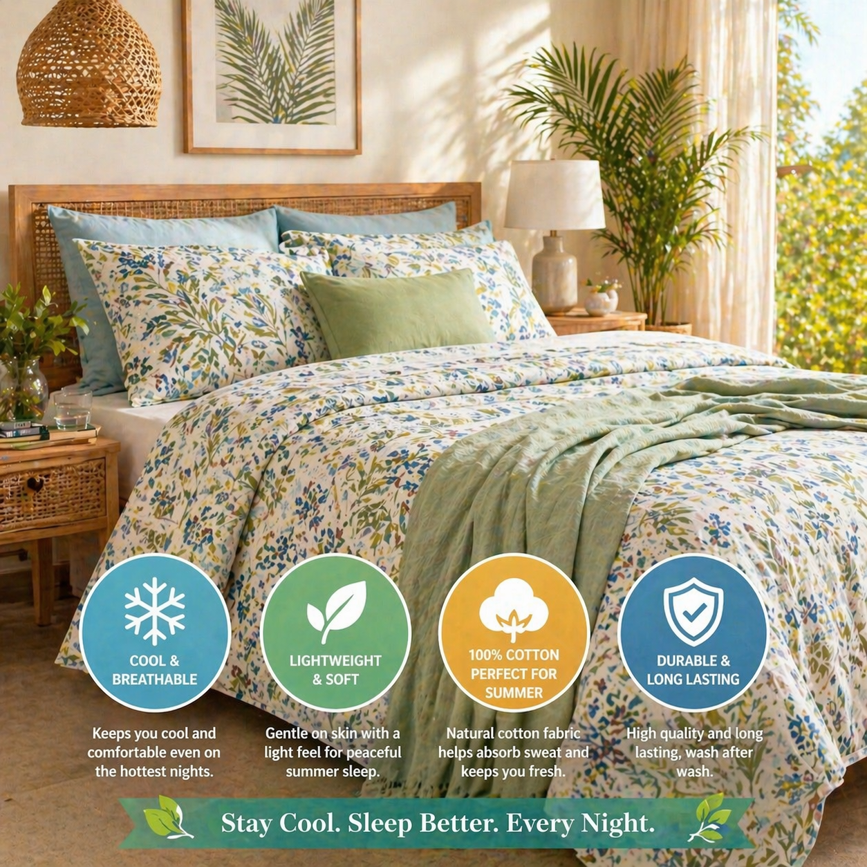 Best Bedsheets for Summer in Pakistan (Cooling Fabrics Guide) – 2026