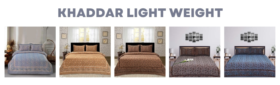 Khaddar Light Weight Bed Sheets