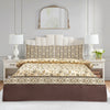 Camel Haze Cotton Printed Bedsheet Set