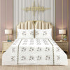 Coconut Cream Cotton Embroidery Bedsheet Set