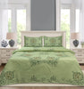 Mint Green Cotton Embroidery Bedsheet Set