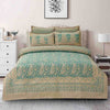 Pearl Khaddar Seagreen 4 Pillow Multani Bedsheet Set (Single Two Pillow)