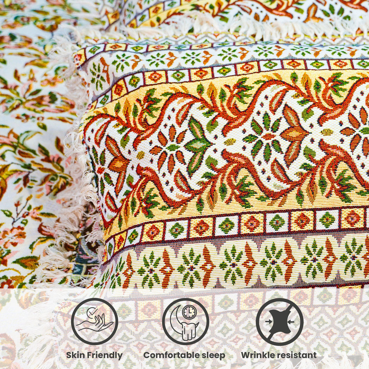 Crystal Multani Bed Sheet Set Khan Tex