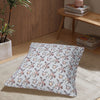 Grey Lily Floor Cushion Cover (Pair)