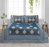 Lush Deep Ocean 4 Pillow Multani Bedsheet Set (Single Two Pillow)