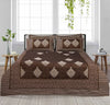 Lush Dark Chocolate 4 Pillow Multani Bedsheet Set