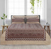 Dark Cocoa Jade 4 Pillow Multani Bedsheet Set (Single Two Pillow)