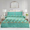 Coastal Calm Cotton Printed Bedsheet Set