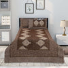 Lush Dark Chocolate 4 Pillow Multani Bedsheet Set