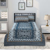 Deep Ocean Jade 4 Pillow Multani Bedsheet Set - Khan Tex