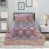 Lilac Divas Silk 4 Pillow Multani Bedsheet Set