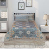 Blue Divas Silk 4 Pillow Multani Bedsheet Set