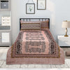 Tea Pink Jade 4 Pillow Multani Bedsheet Set - Khan Tex