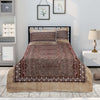 Dark Cocoa Jade 4 Pillow Multani Bedsheet Set