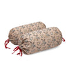 Tea Pink Flora Gao Takkiya Cover (Pair) - Khan Tex