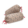 Tea Pink Flora Gao Takkiya Cover (Pair) - Khan Tex