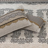 Blended Grey Jade 4 Pillow Multani Bedsheet Set - Khan Tex
