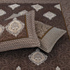 Lush Dark Chocolate 4 Pillow Multani Bedsheet Set