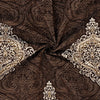 Lush Dark Chocolate 4 Pillow Multani Bedsheet Set