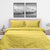 Yellow Self Embossed Bed Spread