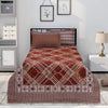 Majestic Maroon 4 Pillow Multani Bedsheet Set - Khan Tex