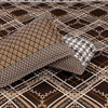 Majestic Chocolate Brown 4 Pillow Multani Bedsheet Set - Khan Tex