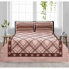 Majestic Tea Pink 4 Pillow Multani Bedsheet Set - Khan Tex