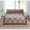 Majestic Beige 4 Pillow Multani Bedsheet Set - Khan Tex