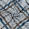 Majestic Sea Blue 4 Pillow Multani Bedsheet Set - Khan Tex