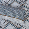 Majestic Sea Blue 4 Pillow Multani Bedsheet Set - Khan Tex