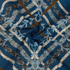 Majestic Navy Blue 4 Pillow Multani Bedsheet Set - Khan Tex