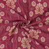 Magenta Gold Khaddar Multani Bedsheet Set