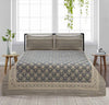 Grey Blend Gold Khaddar Multani Bedsheet Set
