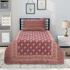 Raspberry Gold Khaddar Multani Bedsheet Set