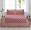 Raspberry Gold Khaddar Multani Bedsheet Set