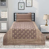 Pepsi Brown Gold Khaddar Multani Bedsheet Set