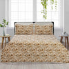 Multi Plain Floral Pattern Multani Bedsheet Set