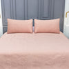 Baby Pink Self Embossed Bed Spread