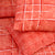 Imperial Coral Orange 6Pcs Comforter Set