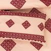Coral Cotton Embroidery Bedsheet Set - Khan Tex