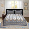 Dhanak Blue Multani Bedsheet Set - Khan Tex