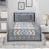 Dhanak Blue Multani Bedsheet Set - Khan Tex