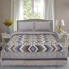 Dhanak Dark Brown Multani Bedsheet Set - Khan Tex