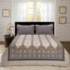Dhanak Grey Multani Bedsheet Set - Khan Tex