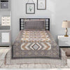 Dhanak Grey Multani Bedsheet Set - Khan Tex