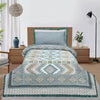 Dhanak Seagreen Light Multani Bedsheet Set - Khan Tex