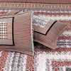 Elaganza Light Red 4 Pillow Multani Bedsheet Set - Khan Tex