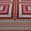 Elaganza Red Dark 4 Pillow Multani Bedsheet Set - Khan Tex