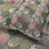 Fantasy Green Red 4 Pillow Multani Bedsheet Set - Khan Tex