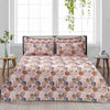 Fantasy Tea Pink 4 Pillow Multani Bedsheet Set - Khan Tex